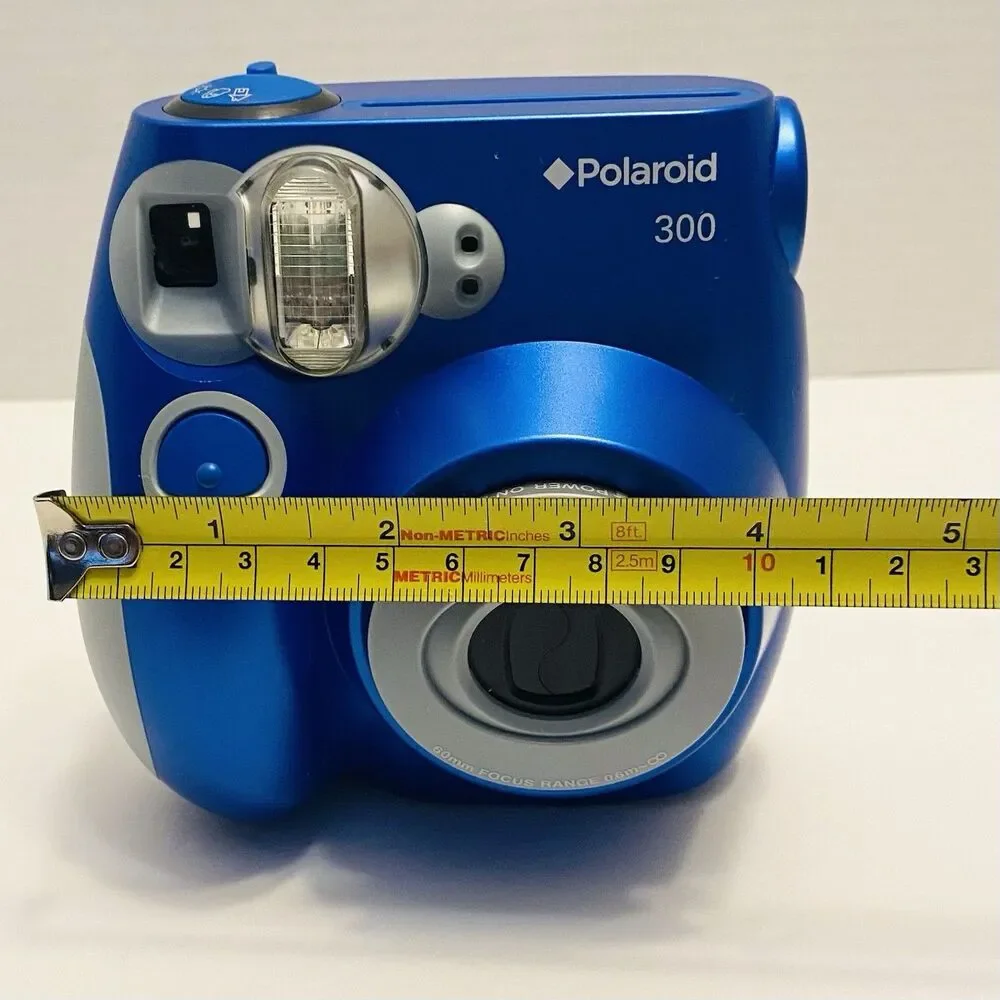Polaroid 300 Blue Instax Mini Instant Camera With Film, Batteries Tested Works